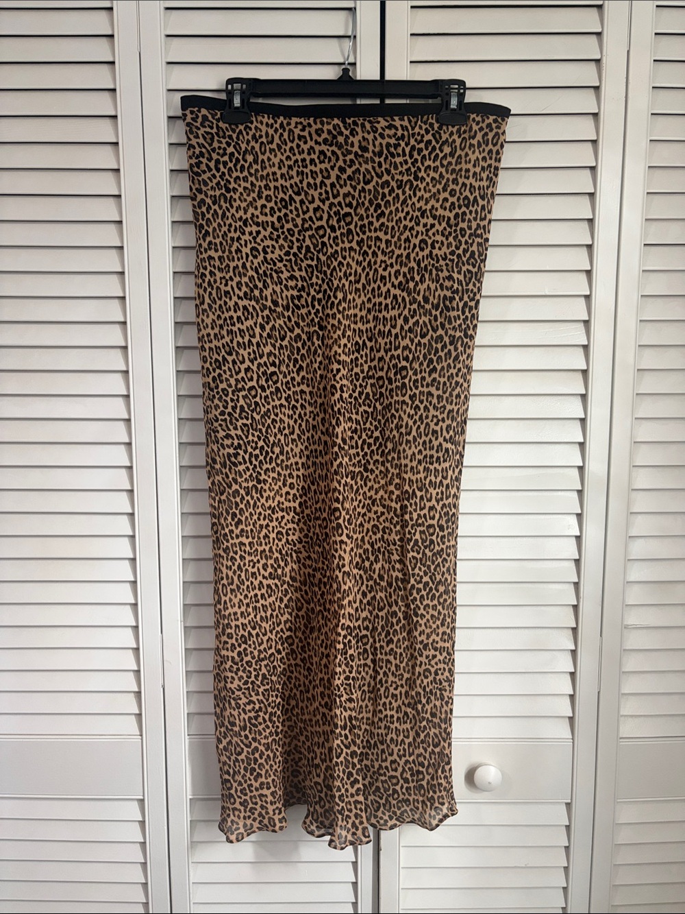 J Crew Medium Gwyneth Skirt Leopard Chiffon Animal Print New